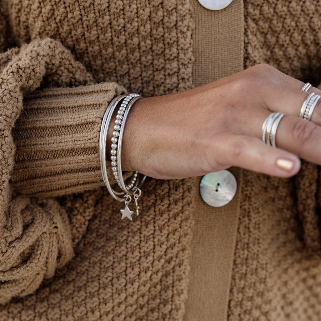 Sterling Silver Bead Bracelet