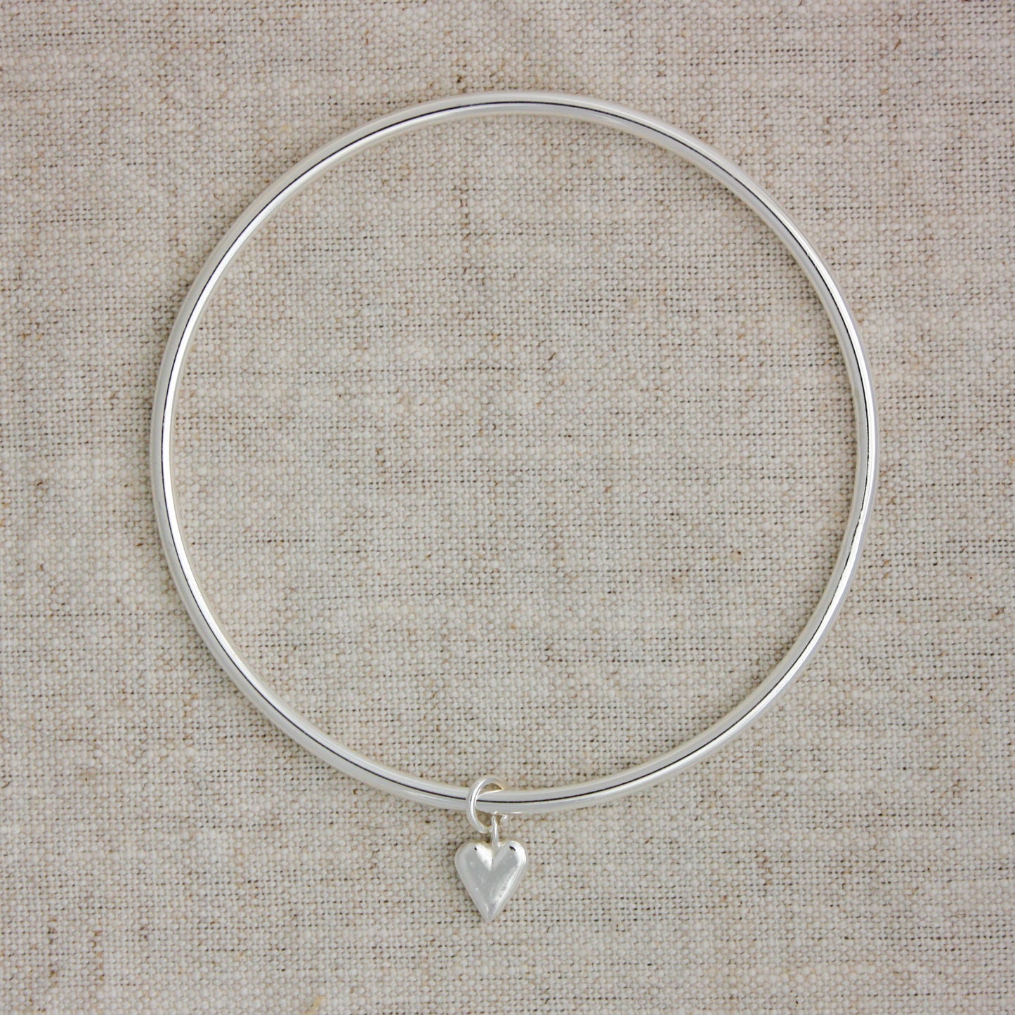 Love Heart Charm Bangle