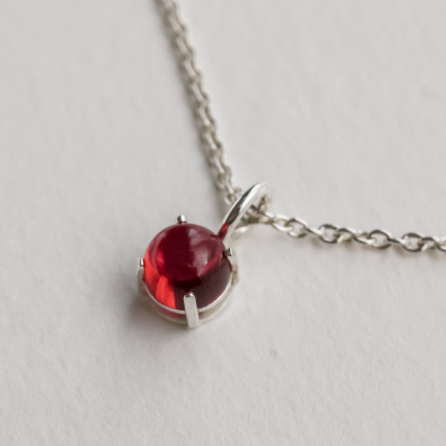 Load image into Gallery viewer, Silver Birthstone Necklace
