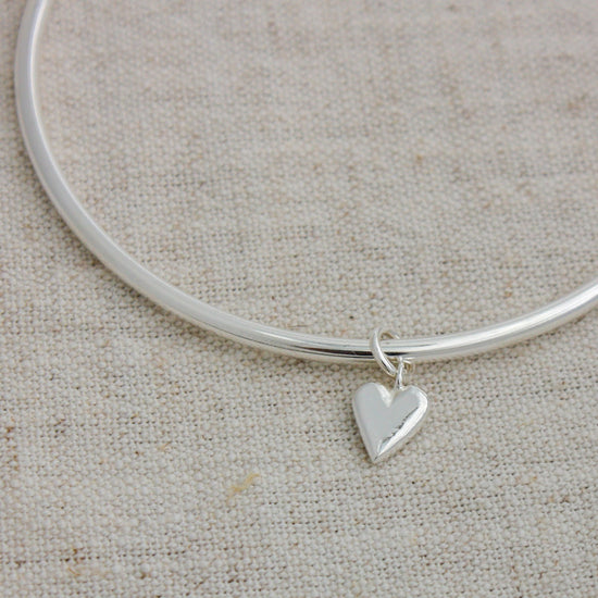 Love Heart Charm Bangle